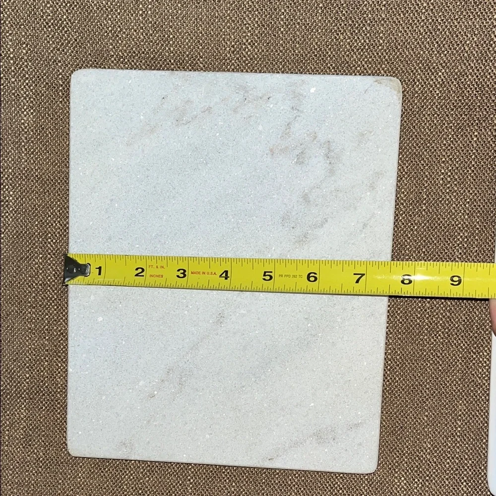 Sophisticated Marble and White Vanity Tray Set